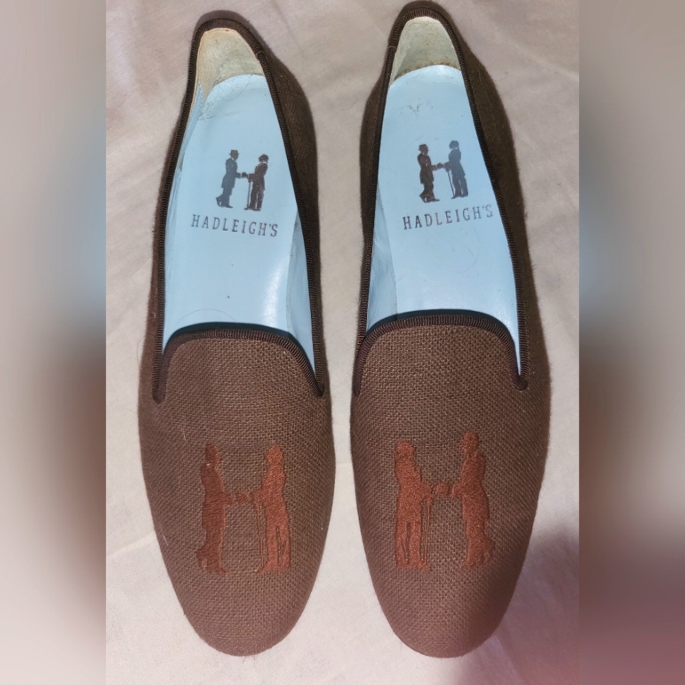 Hadleigh's Brown Audrey Slipper Loafer - 38.5